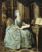 Lie Louis Perin-Salbreux Portrait of Marie Antoinette oil on canvas